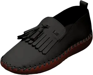2025 Women's Loafers Orthopedic Casual Tassel Breathable Orthopedic Flat Sneakers Comfortable Low-Top Non Slip Lightweight Memory Foam Boat Round Toe Ladies Casual Shoes for Gym Travel Daily Wear