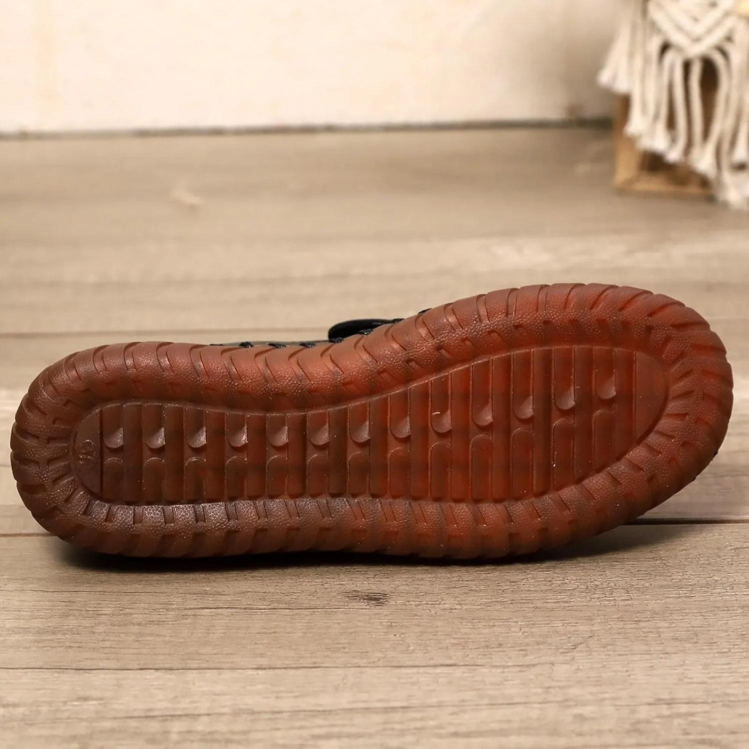 2025 Women's Loafers Orthopedic Casual Tassel Breathable Orthopedic Flat Sneakers Comfortable Low-Top Non Slip Lightweight Memory Foam Boat Round Toe Ladies Casual Shoes for Gym Travel Daily Wear