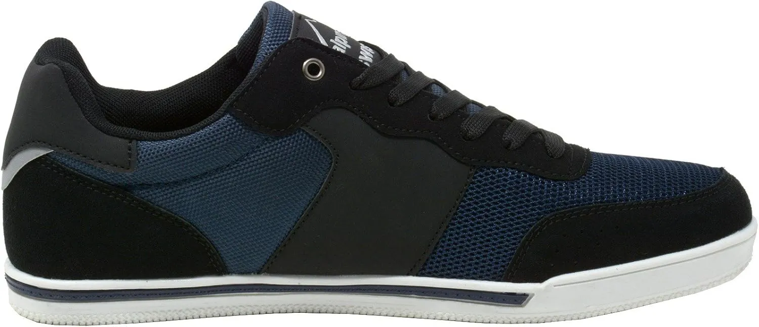 Alpine Swiss Liam Mens Fashion Sneakers Suede Trim Low Top Lace Up Tennis Shoes