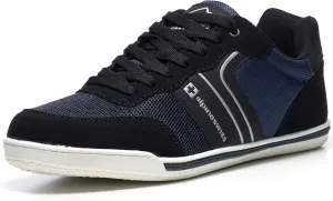Alpine Swiss Liam Mens Fashion Sneakers Suede Trim Low Top Lace Up Tennis Shoes