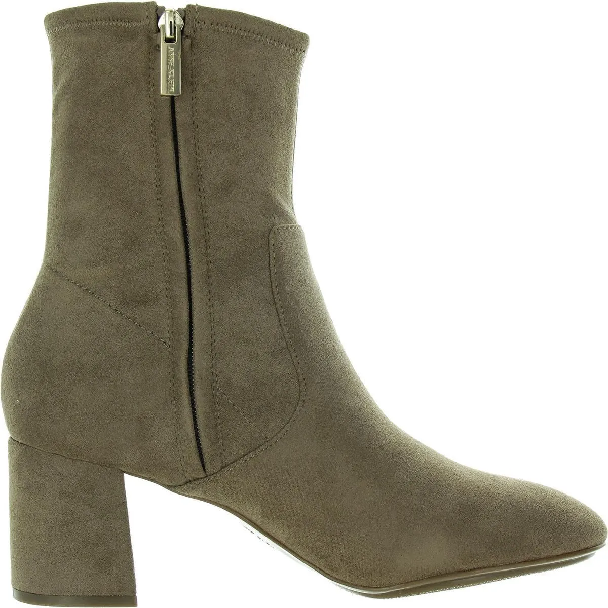 Anne Klein Womens City Faux Leather Zipper Ankle Boots