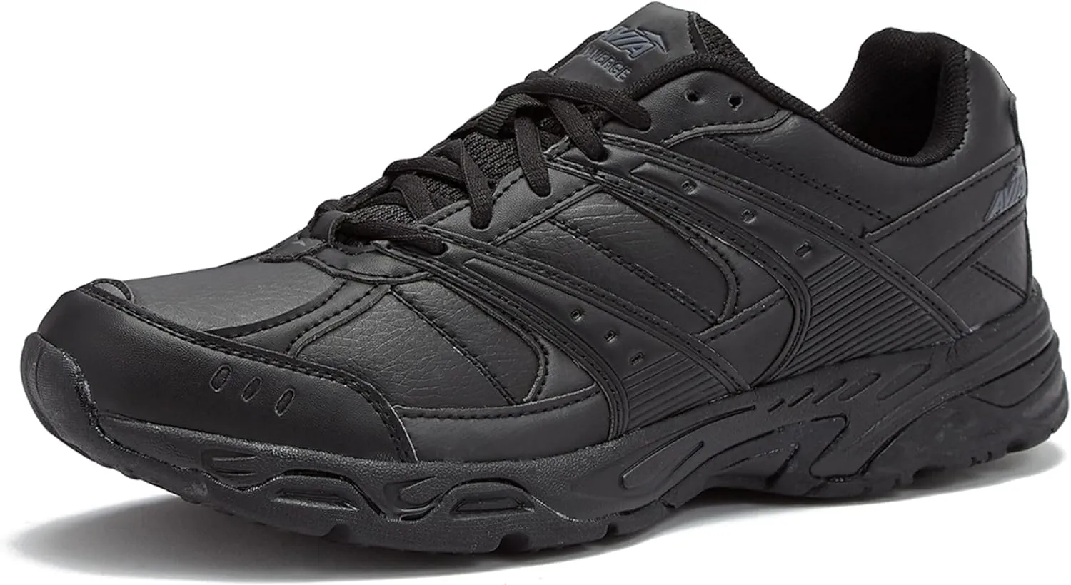 Avia Verge Womens Sneakers - Tennis, Court, Cross Training, or Pickleball Shoes for Women, Classic Black or Walking White Sneakers with Arch Support, Wide Width or Medium