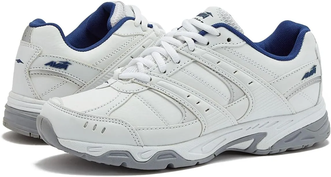 Avia Verge Womens Sneakers - Tennis, Court, Cross Training, or Pickleball Shoes for Women, Classic Black or Walking White Sneakers with Arch Support, Wide Width or Medium