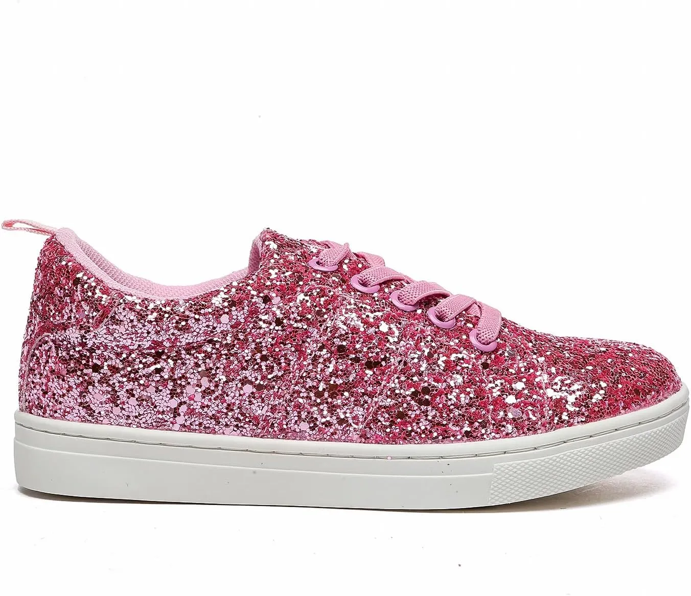 Bernal Girls & Boys Sparkle Glitter Sequin Sneakers Toddler/Little Kid/Big Kid Slip On School Low Top Walking Shoes Show Gift