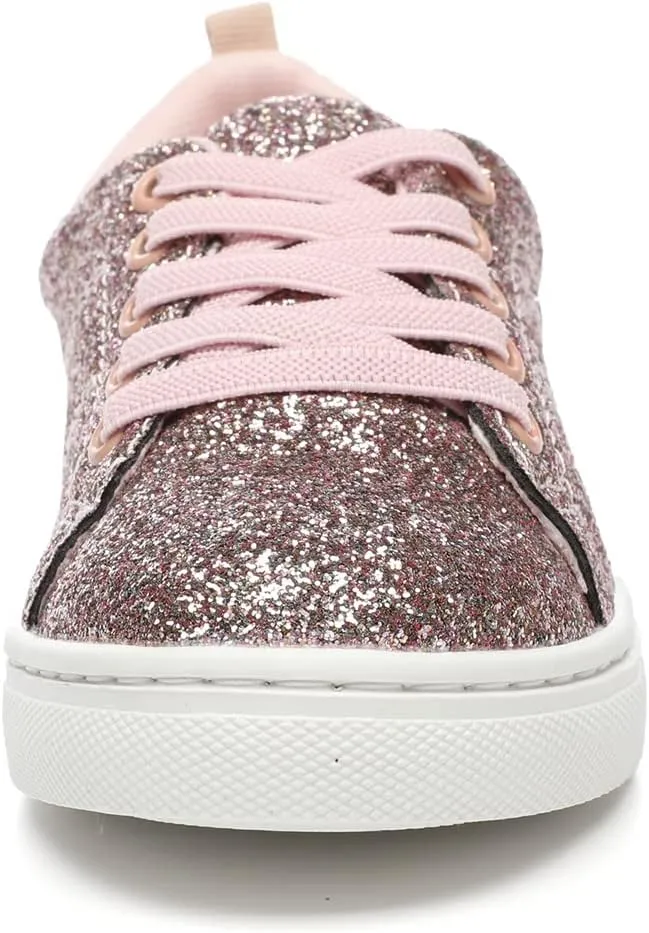 Bernal Girls & Boys Sparkle Glitter Sequin Sneakers Toddler/Little Kid/Big Kid Slip On School Low Top Walking Shoes Show Gift
