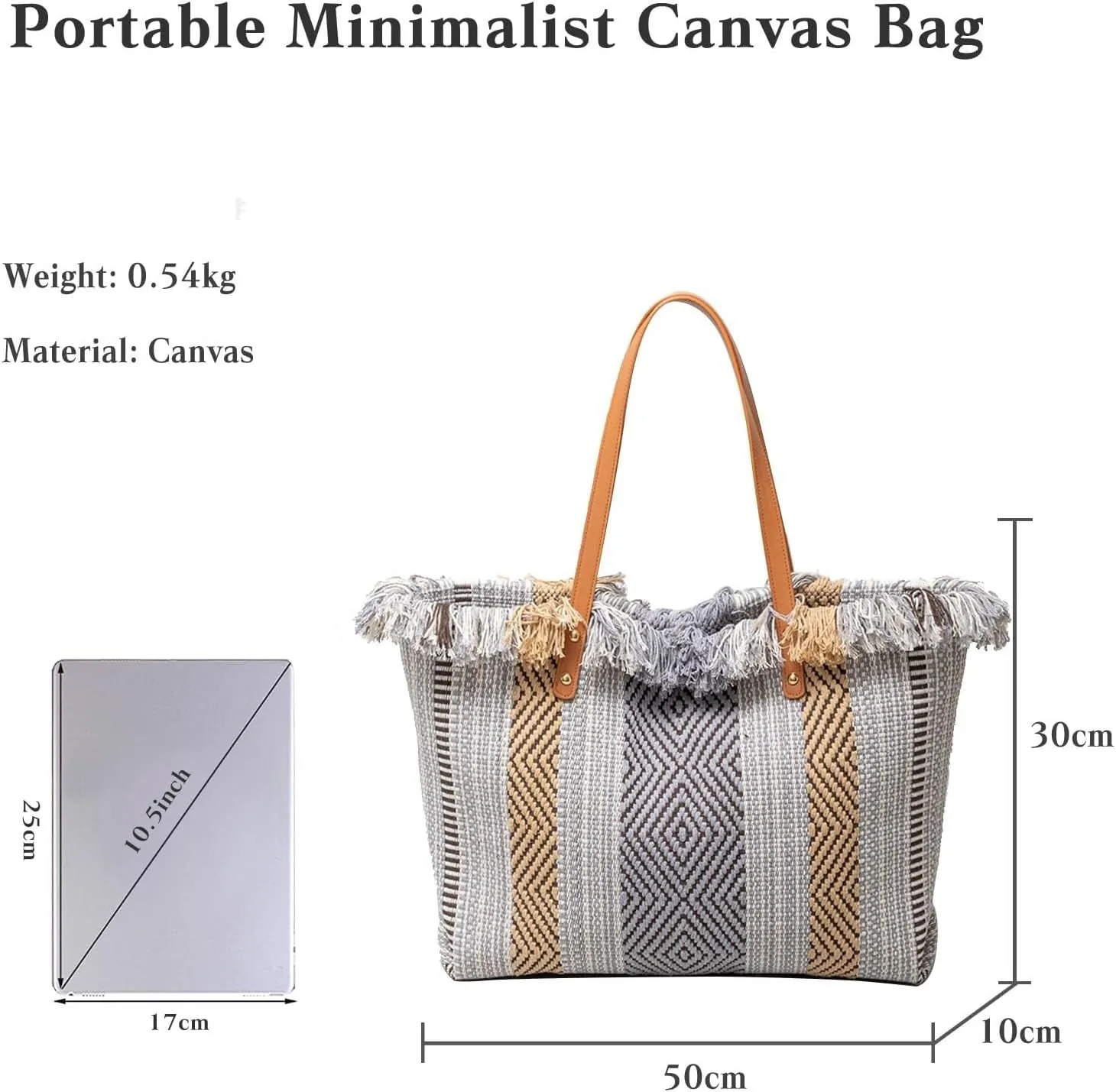 Bohemian Hobo Large Capacity Top Handle Tote for Women Cute Canvas Shoulder Summer Vibe Beach Casual Handbag