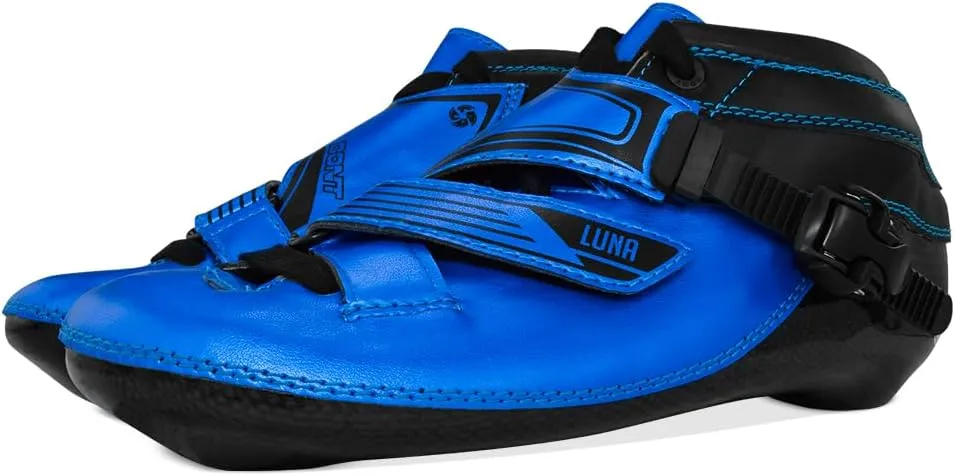 Bont Inline Speed Skating Racing Package - Luna Skate Boot   2PF 6061 Frame   Elemental Wheels   ABEC7 Bearings - Youth - Boys - Girls - Men - Women