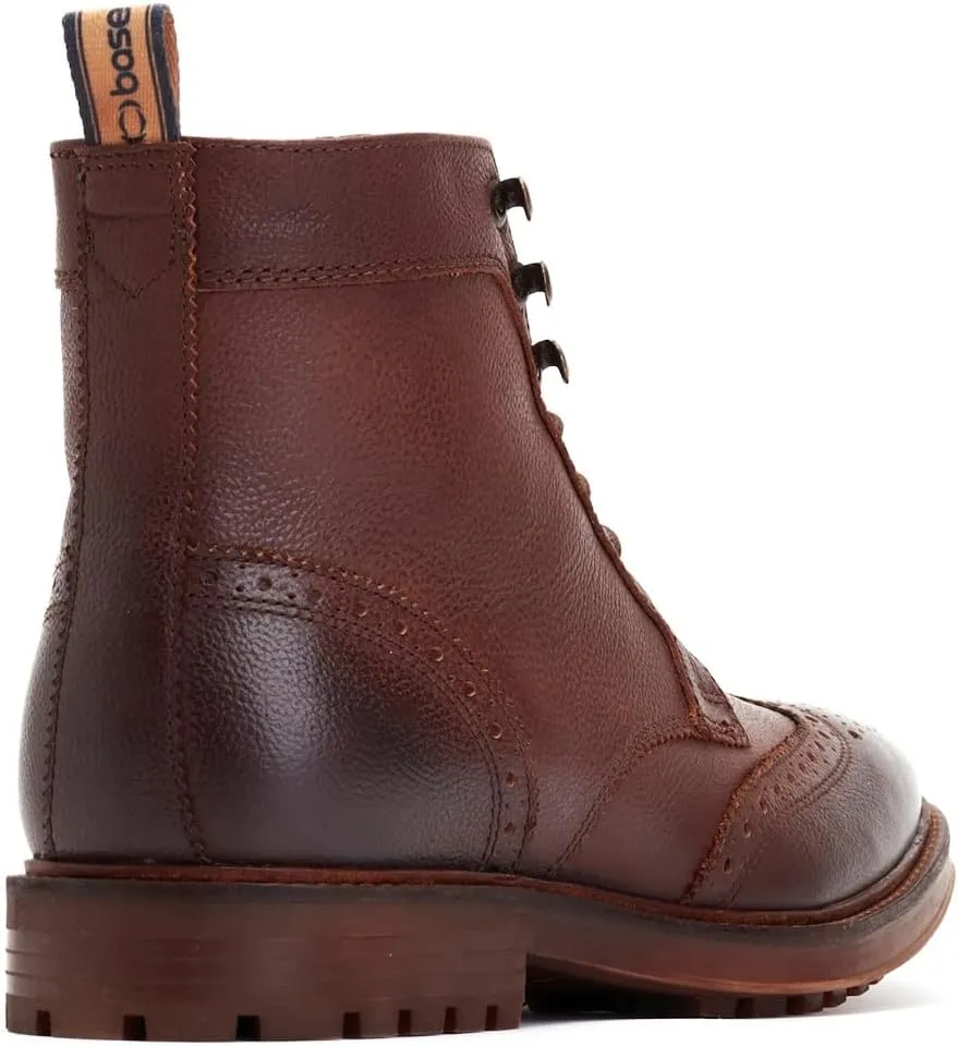 Brogue Boots in Hemlock Grain by Base London