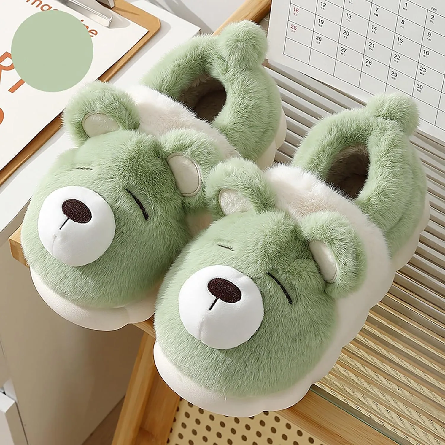 Cat Paw Slippers, 3D Cat Paw Cartoon Slipper for Women Warm Fluffy Furry Winter House Cat Paw Slides for Indoor Outdoor