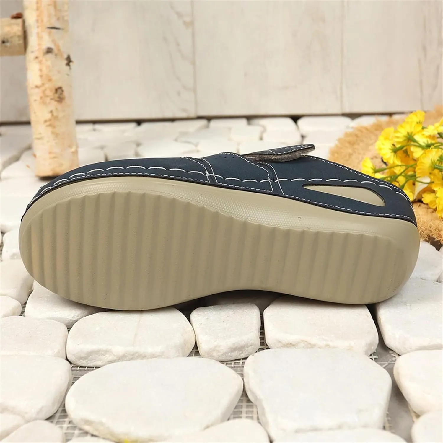 Clogs for Women Mules Shoes Comfortable Dressy Closed Toe Platform Sandals Summer Orthopedic Comfort Casual Adjustable Ankle Strap Hook Loop Bohemia Gladiator Slip On Walking Wedge Slippers