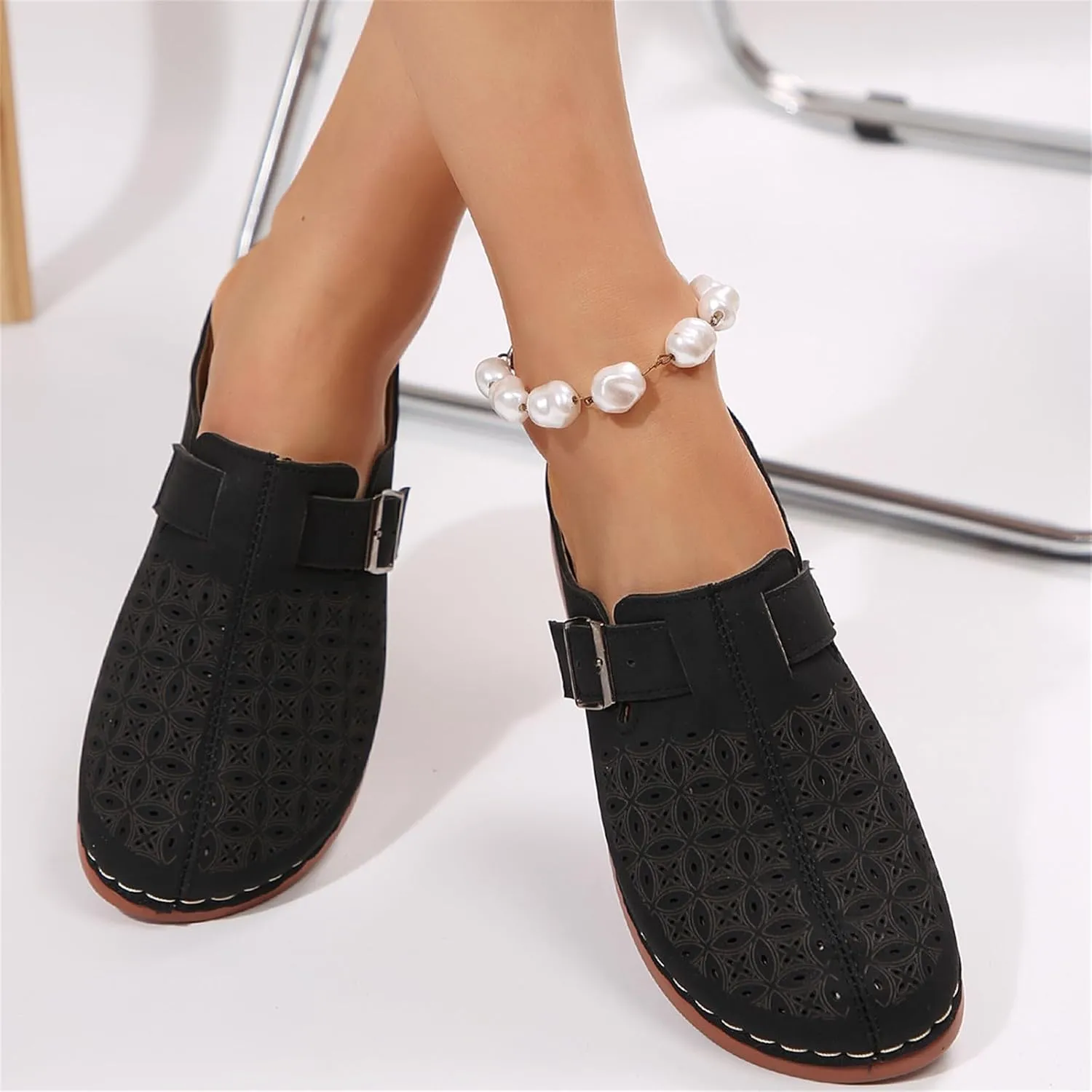 Clogs for Women Mules Summer Comfortable Orthopedic Arch Support Sandals Breathable Closed Toe Slippers Lightweight Outdoor Beach Shoes