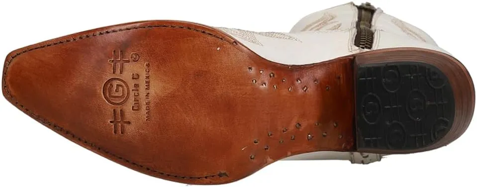 Corral Western Embroidery & Zipper Ankle Boot
