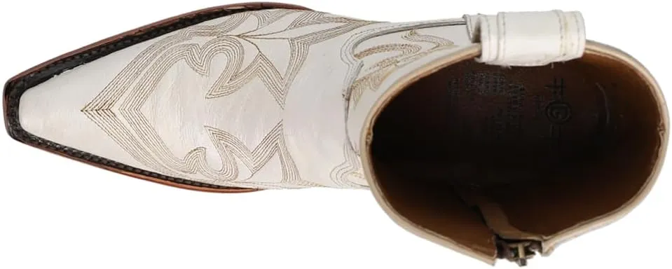 Corral Western Embroidery & Zipper Ankle Boot