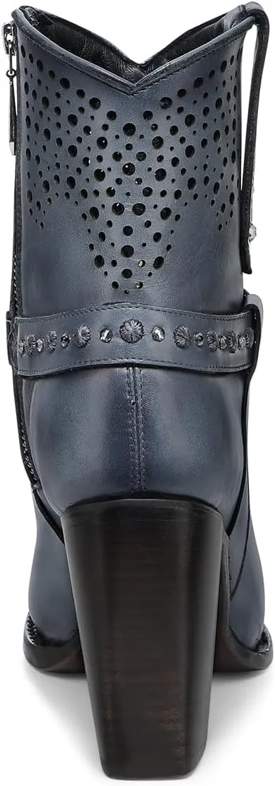CUADRA | Women's Genuine Leather Ankle Boot with Crystals 4I18RS Blue