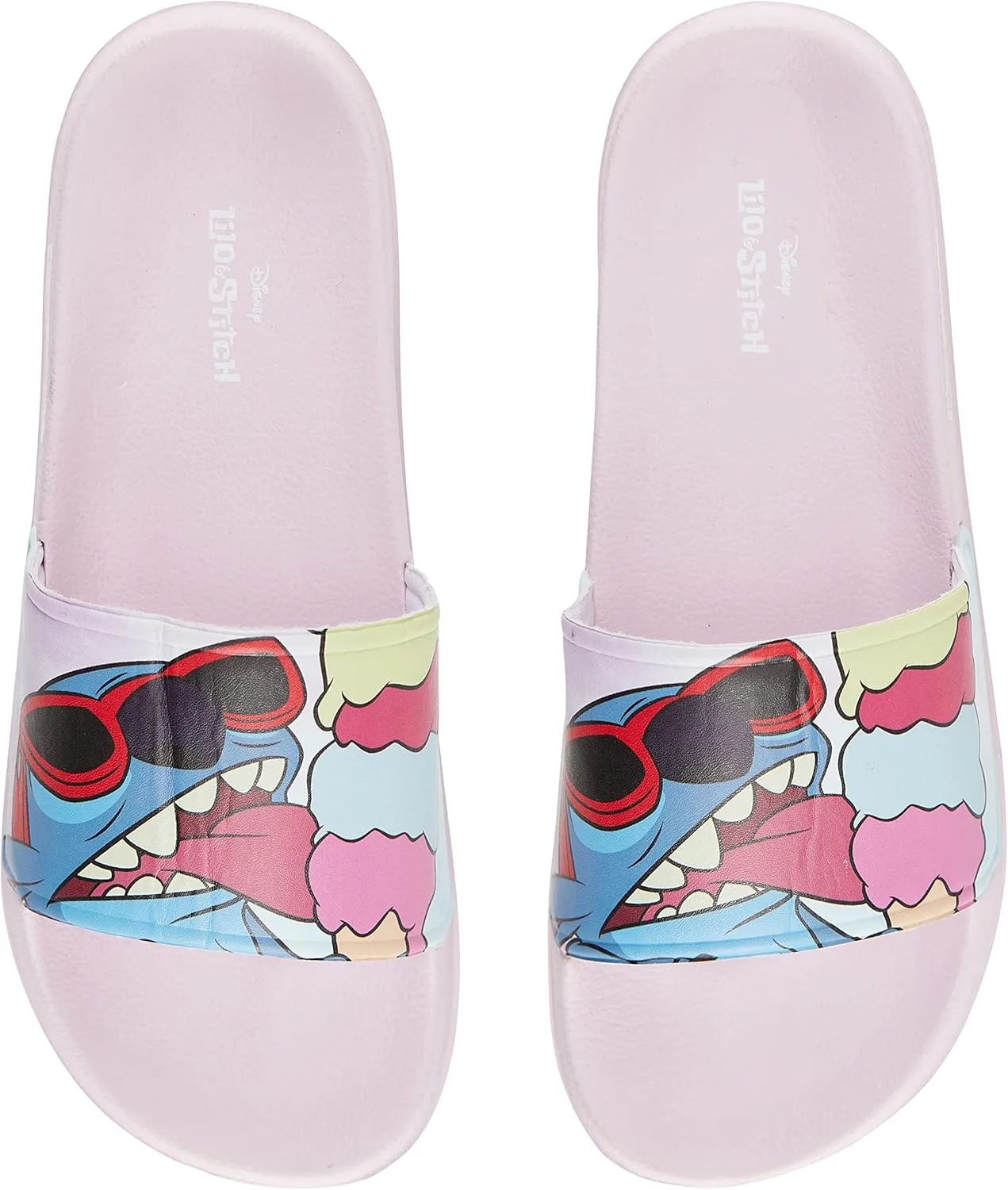 Disney Ladies Lilo and Stitch Slides - Ladies Classic Lilo and Stitch Slide Sandals Lilo and Stitch Slip On Slides Shoes