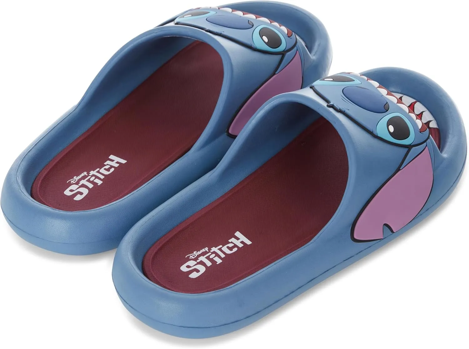 Disney Ladies Lilo and Stitch Slides - Ladies Classic Lilo and Stitch Slide Sandals Lilo and Stitch Slip On Slides Shoes