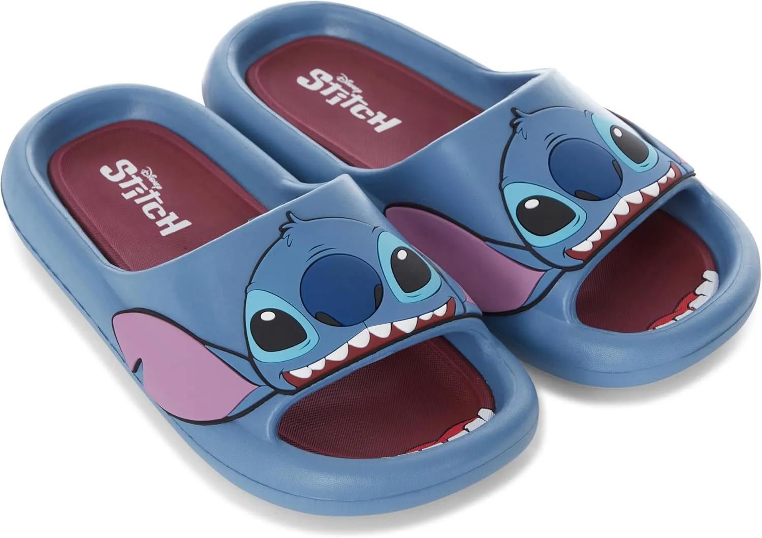 Disney Ladies Lilo and Stitch Slides - Ladies Classic Lilo and Stitch Slide Sandals Lilo and Stitch Slip On Slides Shoes