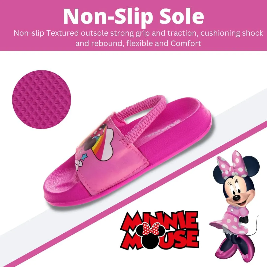 Disney Minnie Mickey Encanto Lightning McQueen Lilo n Stitch Slides Backstrap Slip-On Beach Sandals (Toddler/Little Kid)