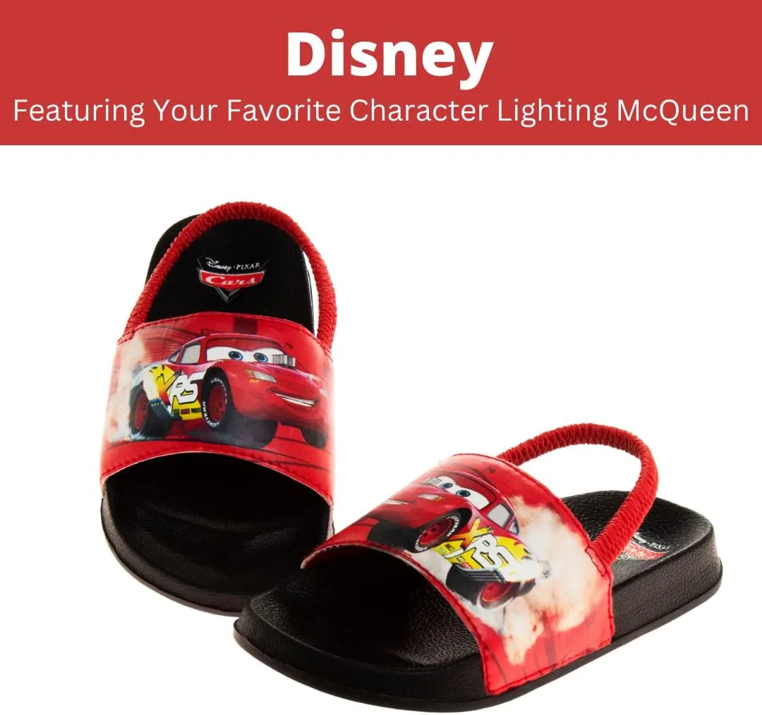 Disney Minnie Mickey Encanto Lightning McQueen Lilo n Stitch Slides Backstrap Slip-On Beach Sandals (Toddler/Little Kid)