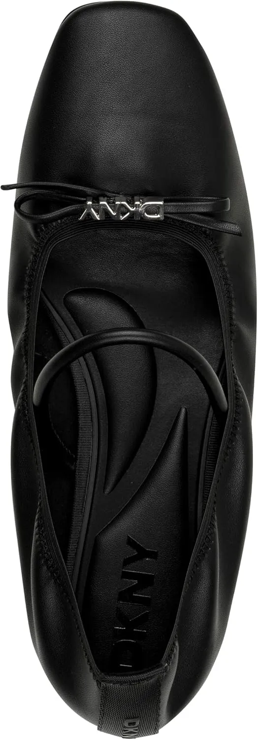 DKNY Women's Dale Ruched Ballet Flat Mule