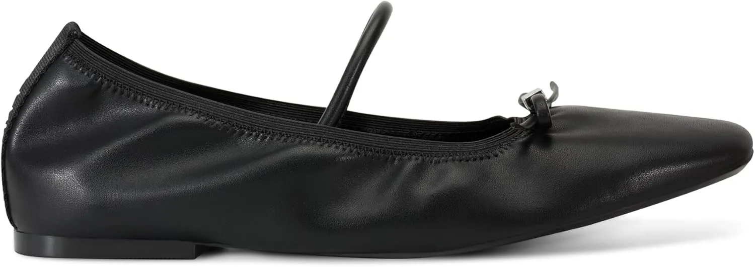 DKNY Women's Dale Ruched Ballet Flat Mule