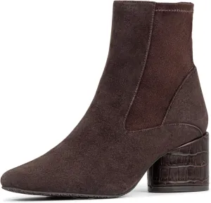 Donald Pliner Women’s GAIGE Heeled Ankle Booties - 2” Stacked Block Heel, Zip Closure Ankle Boots, Fashion Women’s Boot