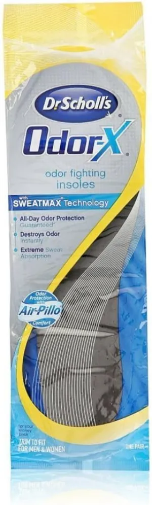 Dr. Scholl's Odor-X, Odor Fighting Insoles, Trim to Fit 1 pair (Pack of 6)