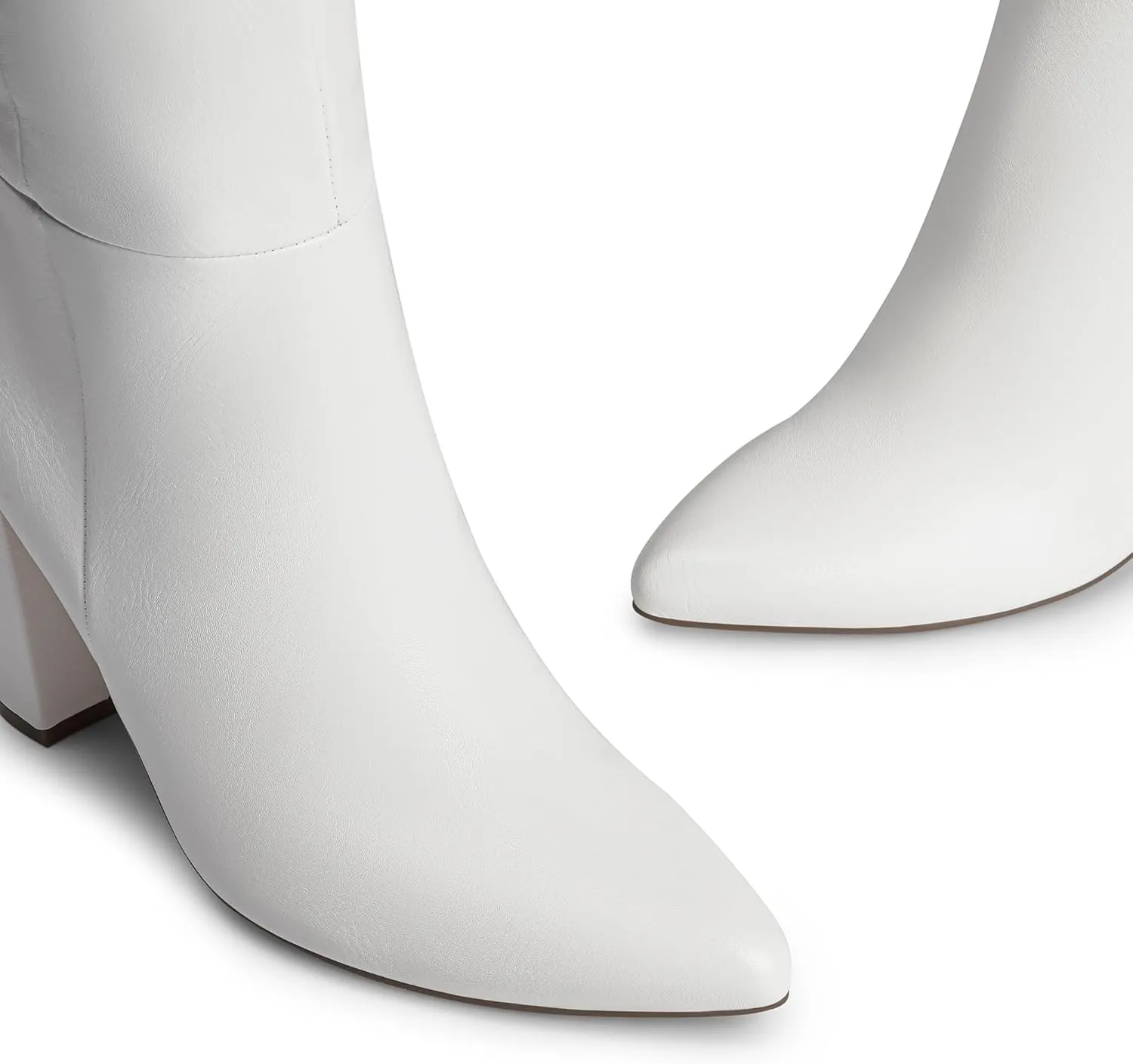 DREAM PAIRS Knee High Boots Women Chunky Heel Pointed Toe Tall Boots for Women Side Zipper Long Boots