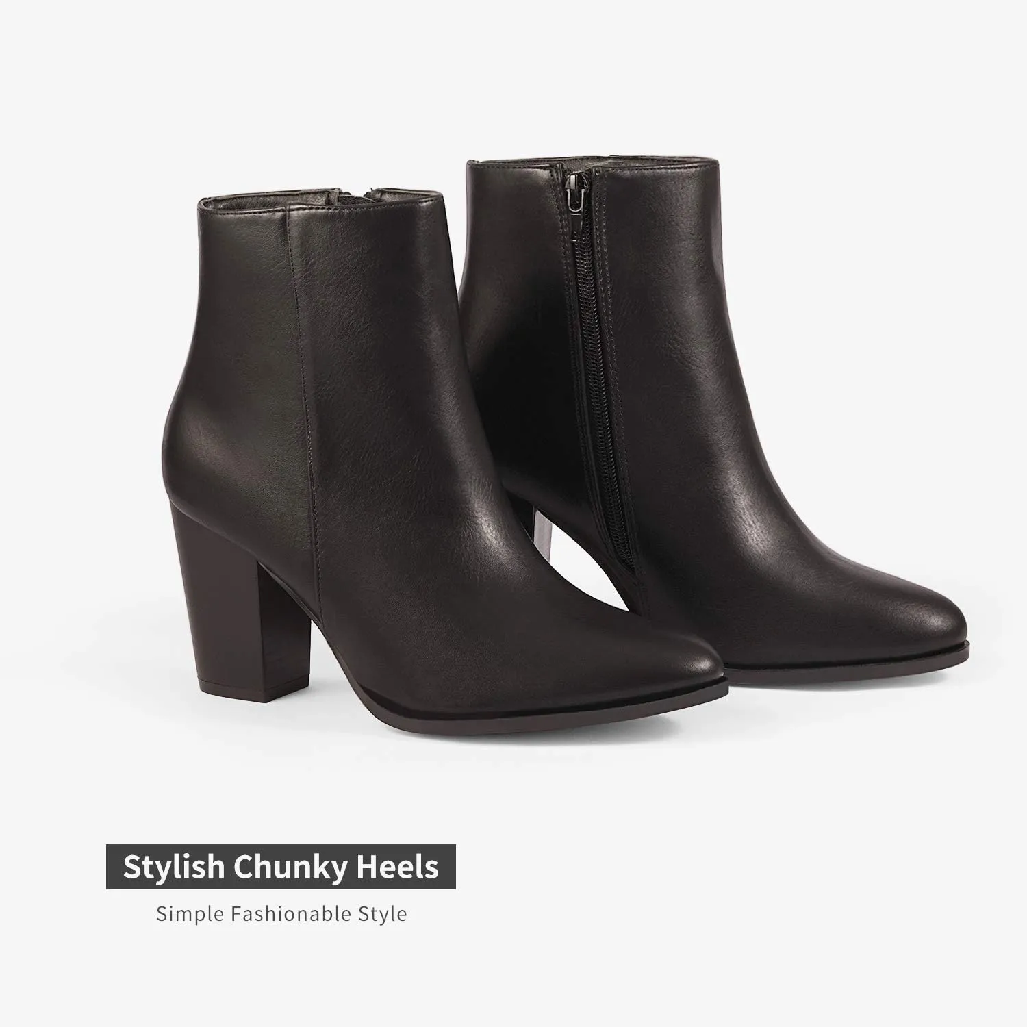 DREAM PAIRS Women's Ankle Boots Chunky Block Heel Booties