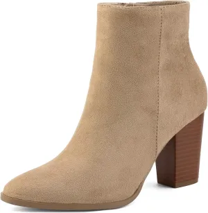 DREAM PAIRS Women's Ankle Boots Chunky Block Heel Booties