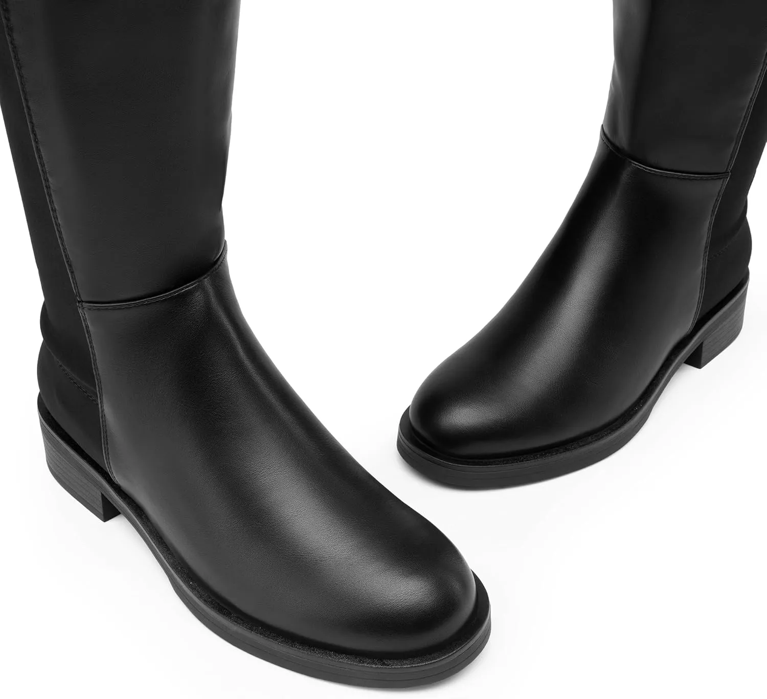 DREAM PAIRS Women's Knee High Boots, Comfortable Thigh High Daily Low Flat Heel Boots, SDOB2409W