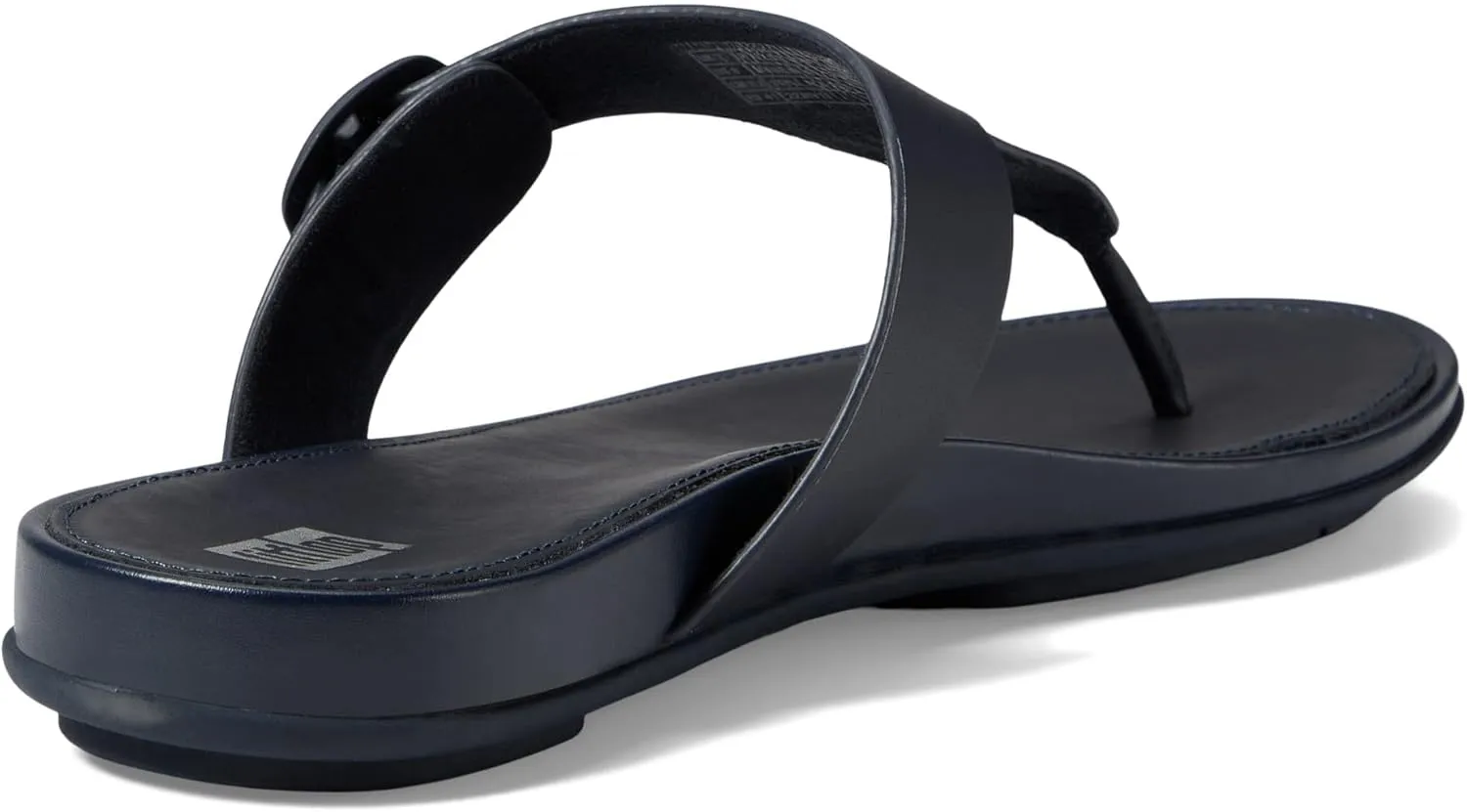 FitFlop Women's Gracie Rubber-Buckle Leather Toe-Post Sandals
