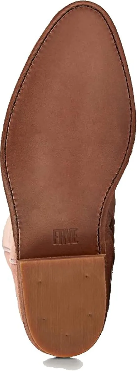 Frye Billy Inside Zip Booties for Women Crafted from Antiqued Leather with Wellington Stitchwork, Brass Hardware - 5 ¾” Shaft