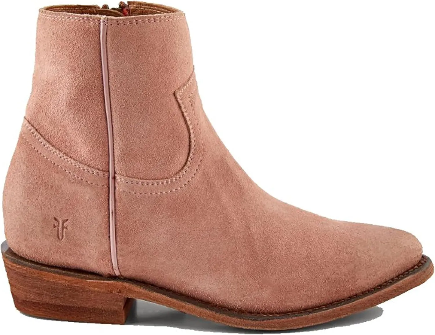Frye Billy Inside Zip Booties for Women Crafted from Antiqued Leather with Wellington Stitchwork, Brass Hardware - 5 ¾” Shaft
