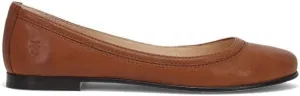 Frye Carson Ballet Flats for Women Featuring Premium Tumbled Leather with Leather Lining and Leather Outsole – 3/8" Heel