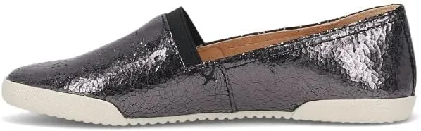 Frye Melanie Slip On Shoes for Women Crafted from Premium Leather with White Rubber Toe Bumpers and Soles, Leather Lining, and Removable Footbeds – 1 ¼” Outsole