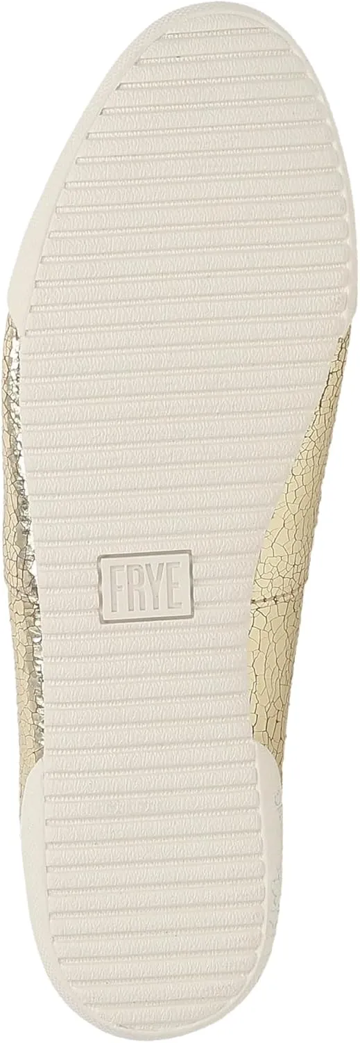 Frye Melanie Slip On Shoes for Women Crafted from Premium Leather with White Rubber Toe Bumpers and Soles, Leather Lining, and Removable Footbeds – 1 ¼” Outsole