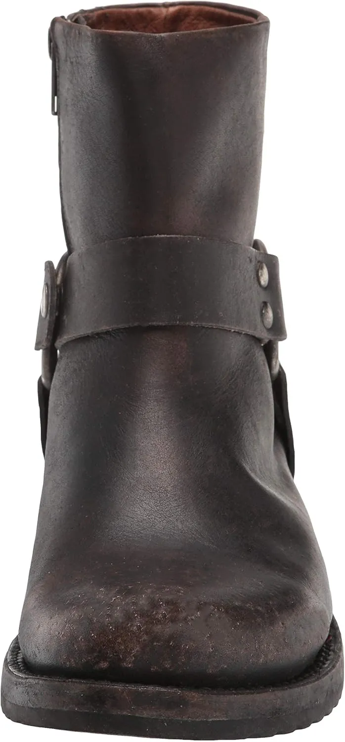 Frye Veronica Harness Short 6" Booties for Women - Leather Upper with Luxurious Leather Lining, Inside Zipper, Snap Harness, and Rubber Lug Outsole