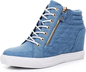GLOBALWIN Women's Ankle Boots Wedge Sneakers For Women