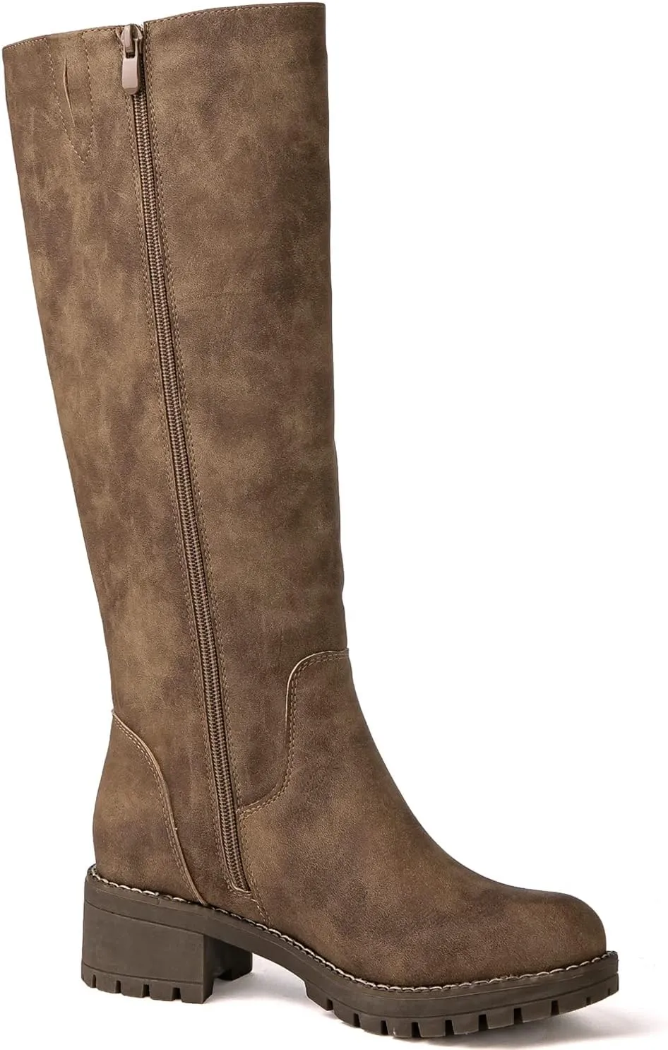 GLOBALWIN Women's Boots Back Lace Up Fall Winter Fashion Knee High Boots For Women