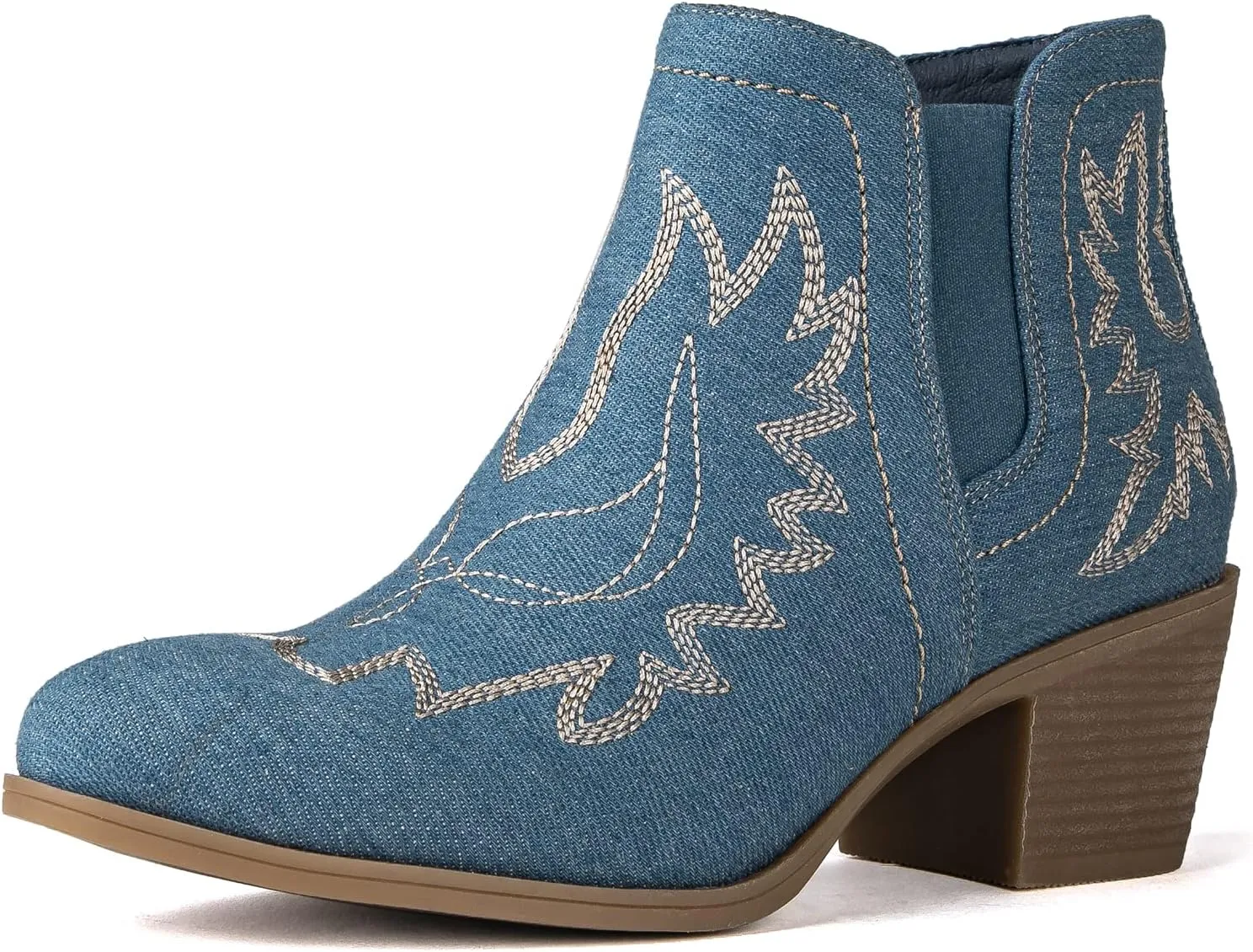 GLOBALWIN Women's Pull On Ankle Boots The Western Cowboy Cowgirl Boots