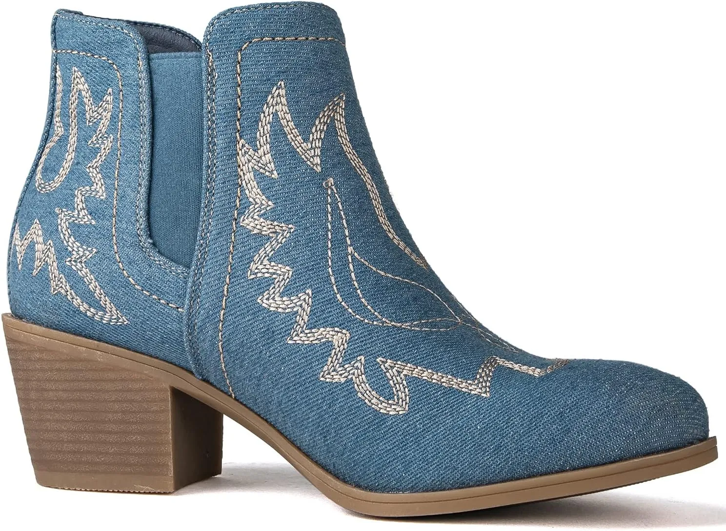 GLOBALWIN Women's Pull On Ankle Boots The Western Cowboy Cowgirl Boots