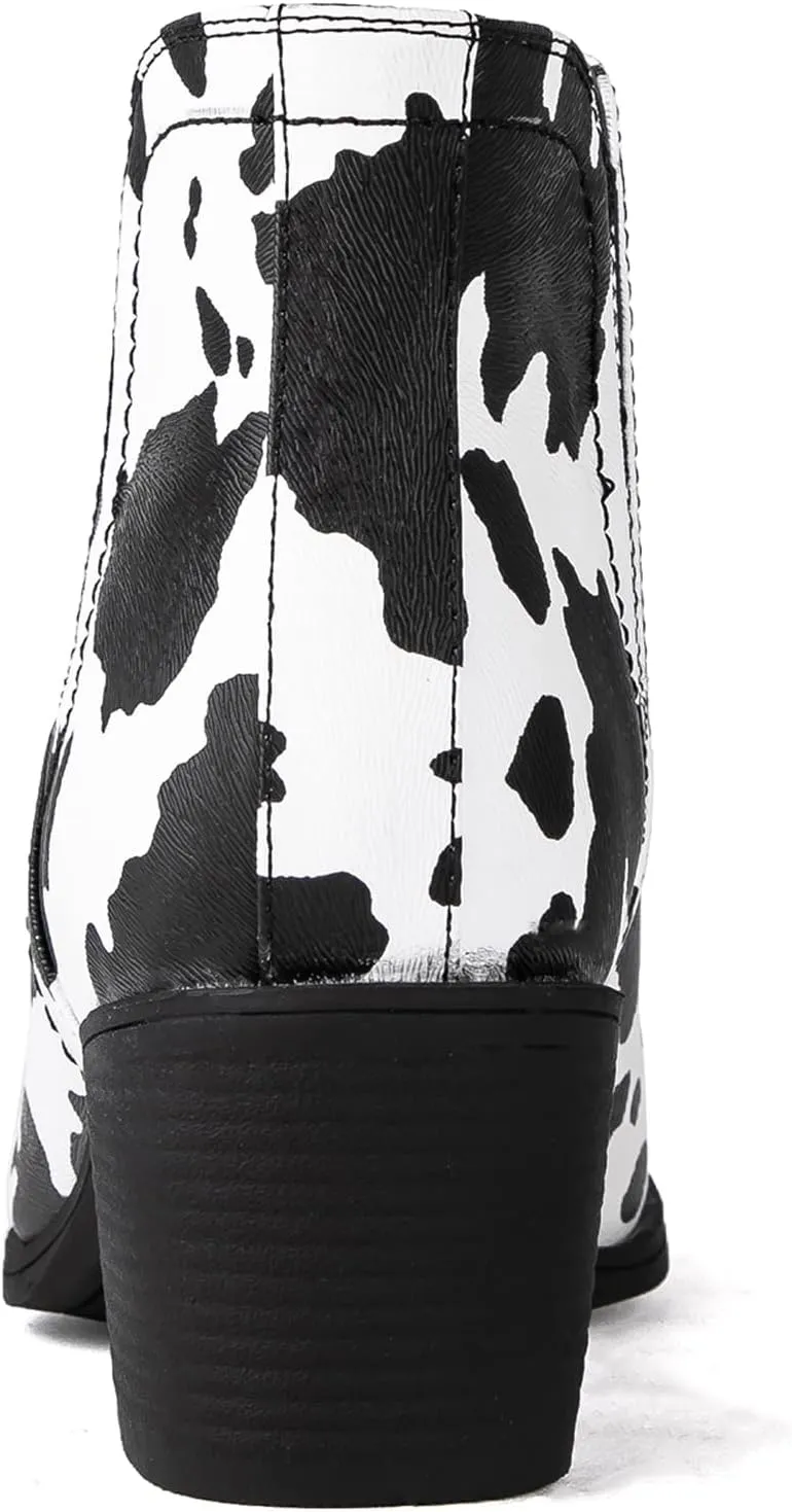 GLOBALWIN Women's Pull On Ankle Boots The Western Cowboy Cowgirl Boots