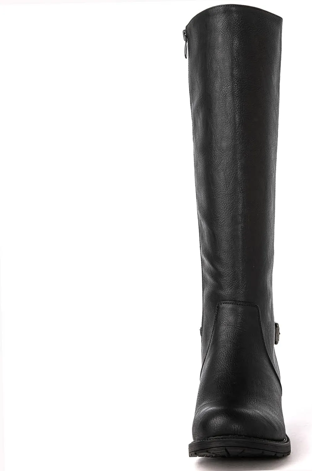 GLOBALWIN Women's Quilted Knee High Fashion Boots Strappy Boots For Women