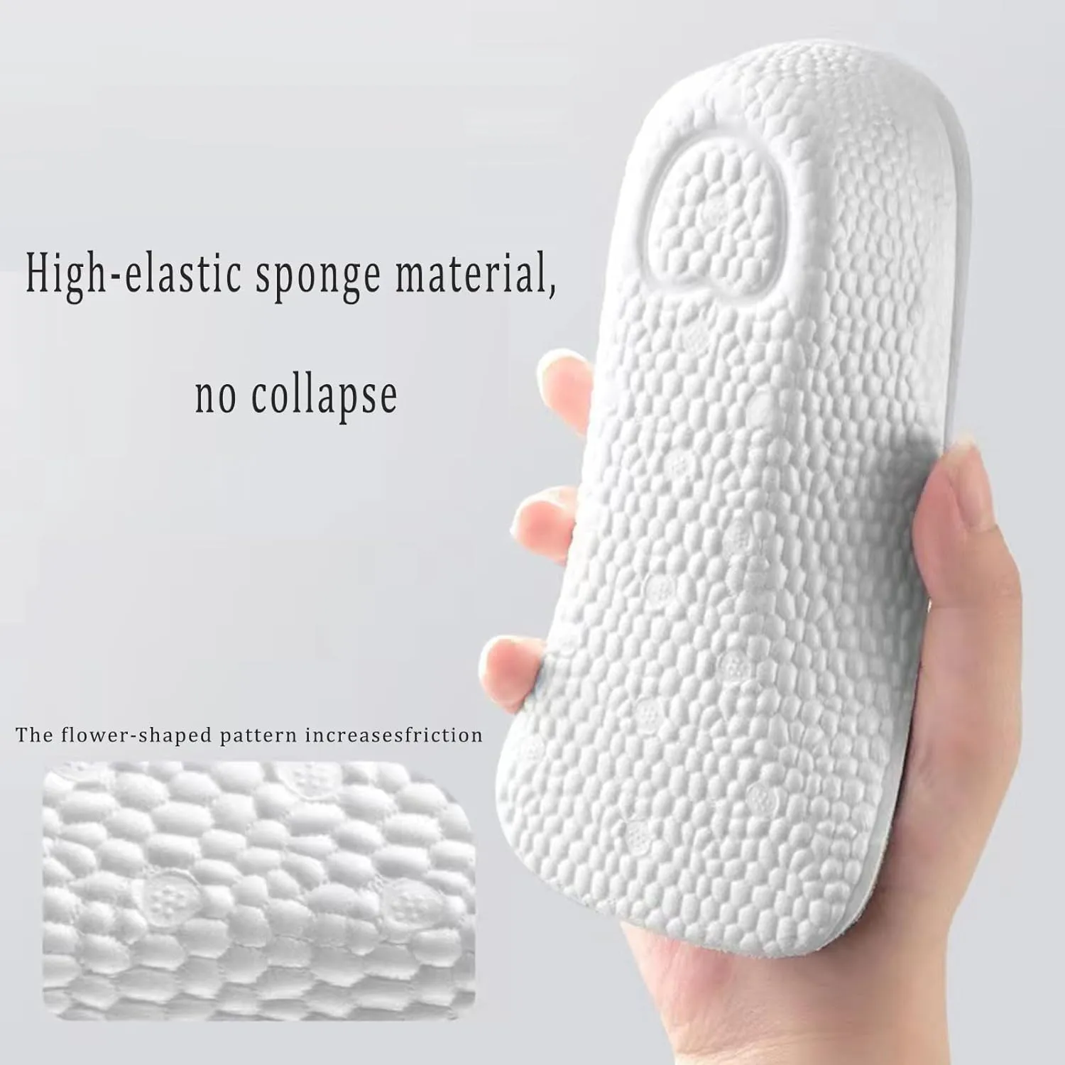 Insole Height, Orthopedic Cushion, High Heel Pad, Men's & Women's Shoes High Orthopedic Pad (2 Pairs) (Gray, 2.5cm)