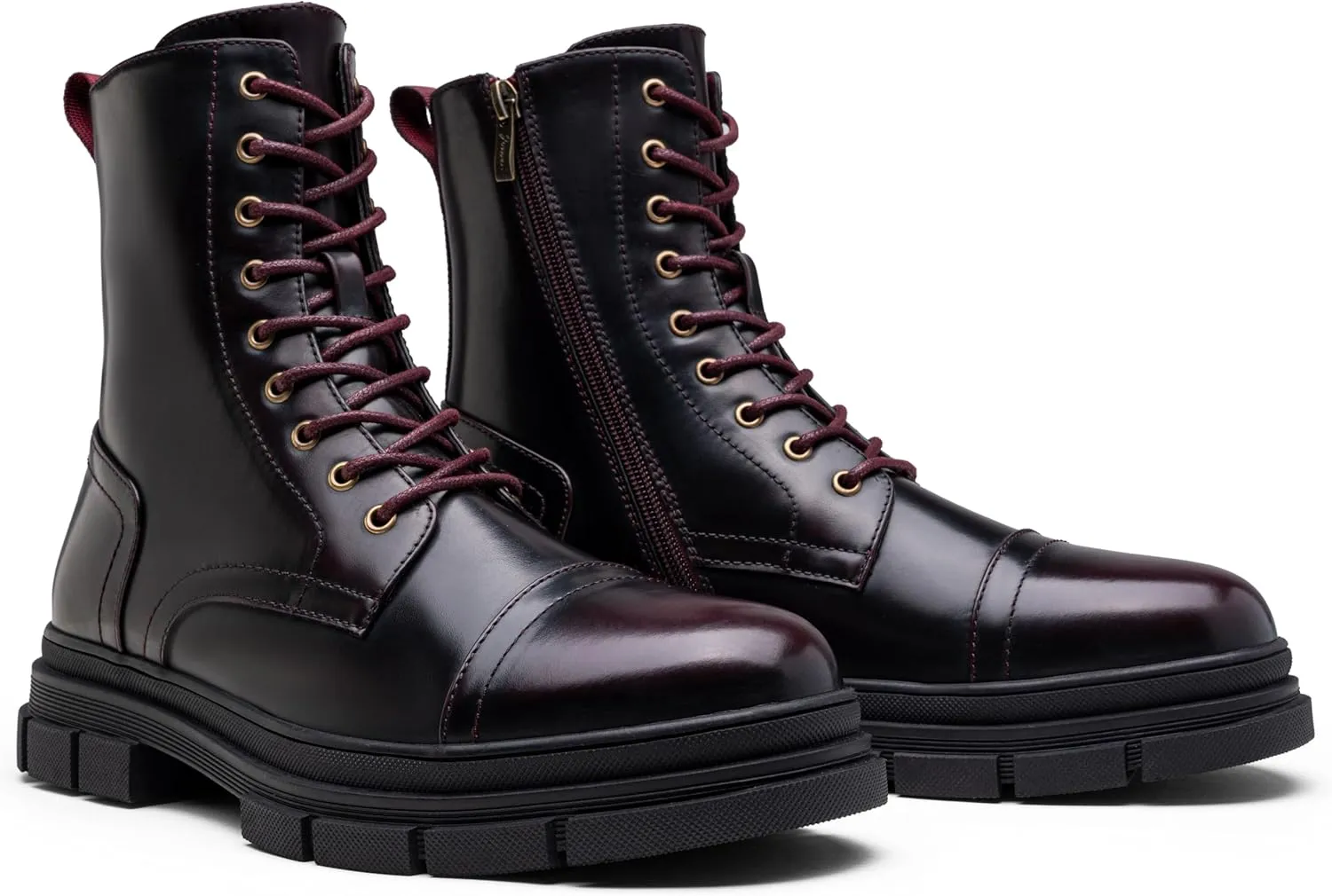 Jousen Men's Boots Fashion High Top Motorcycle Boots Waterproof Boots for Men