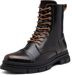 Jousen Men's Boots Fashion High Top Motorcycle Boots Waterproof Boots for Men