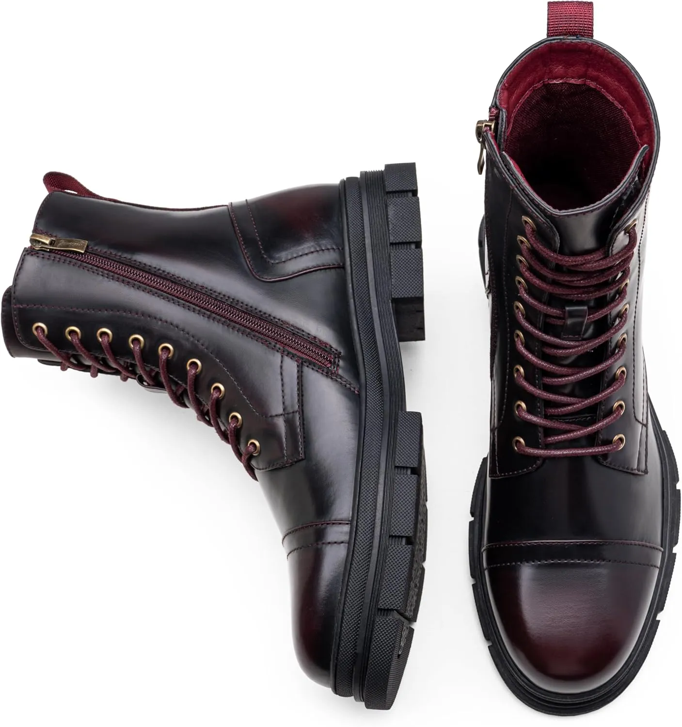 Jousen Men's Boots Fashion High Top Motorcycle Boots Waterproof Boots for Men