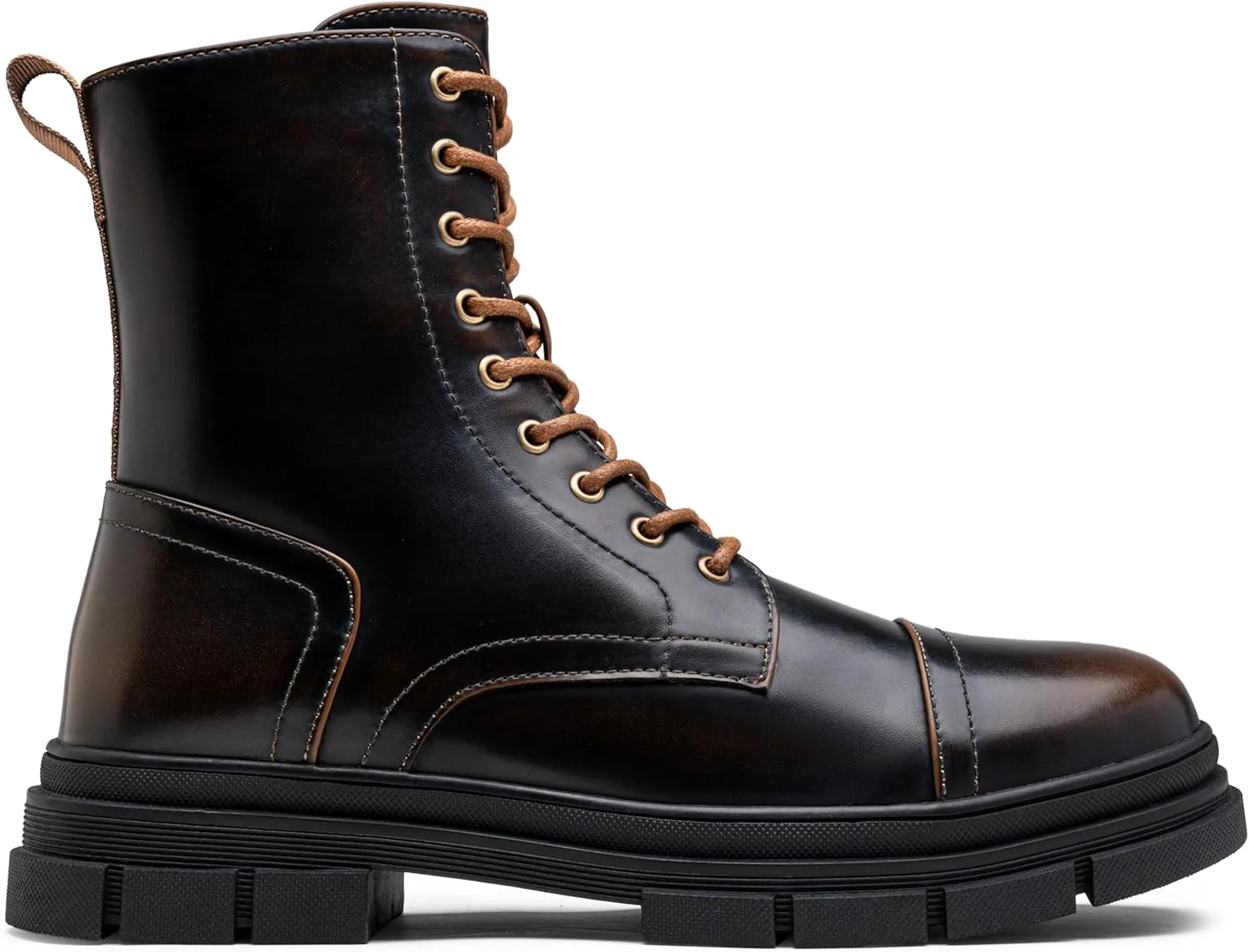 Jousen Men's Boots Fashion High Top Motorcycle Boots Waterproof Boots for Men