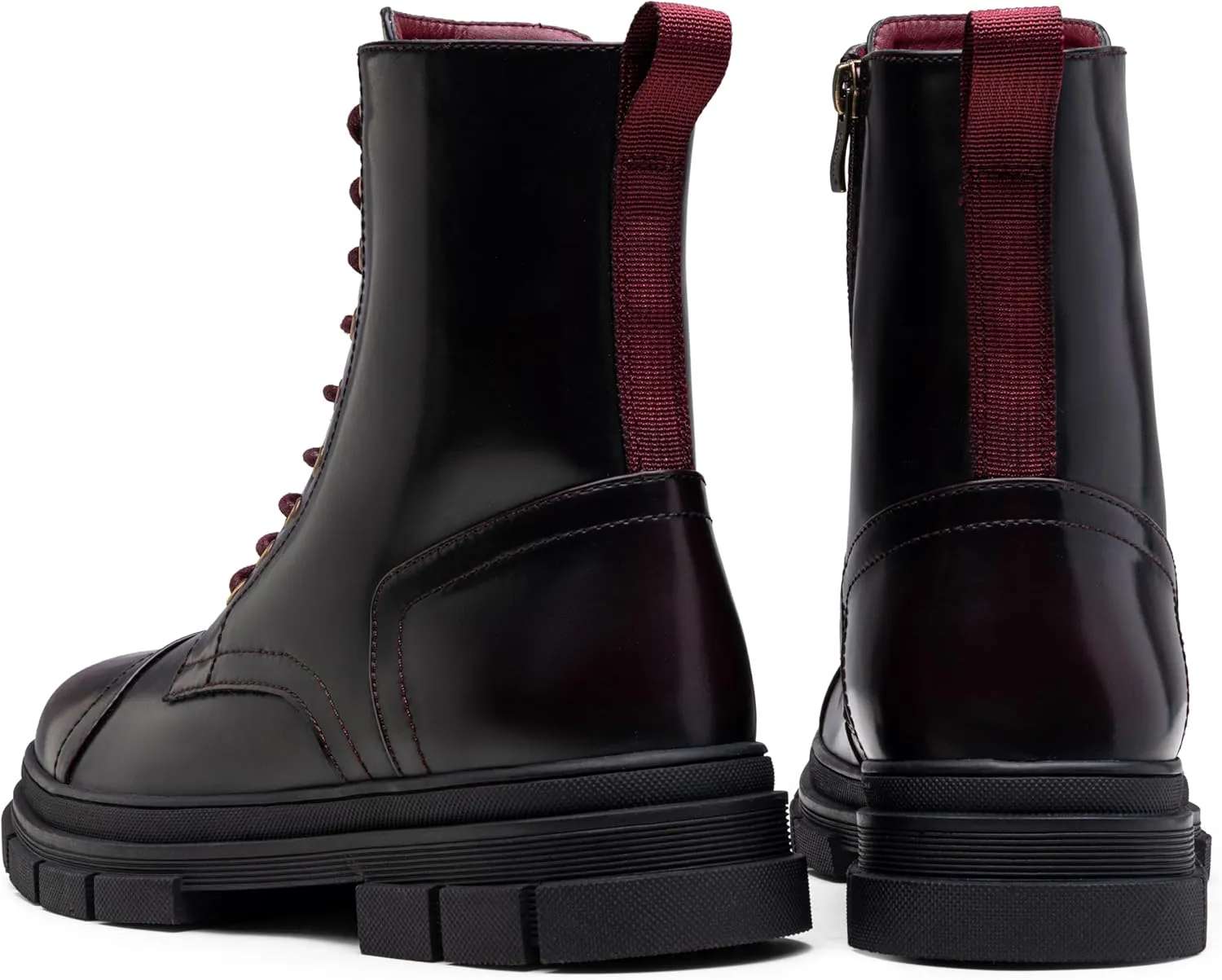 Jousen Men's Boots Fashion High Top Motorcycle Boots Waterproof Boots for Men